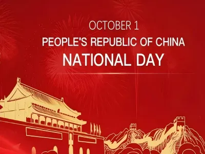 Xitoy milliy bayrami 1-7. Oktyabr